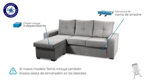 Sofás Temis sofa cama barato oferta Dormitorum Canarias 2