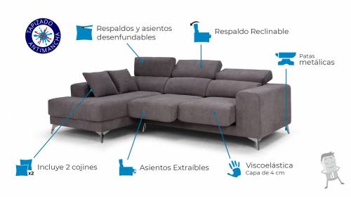 sofa afrodita caracteristicas