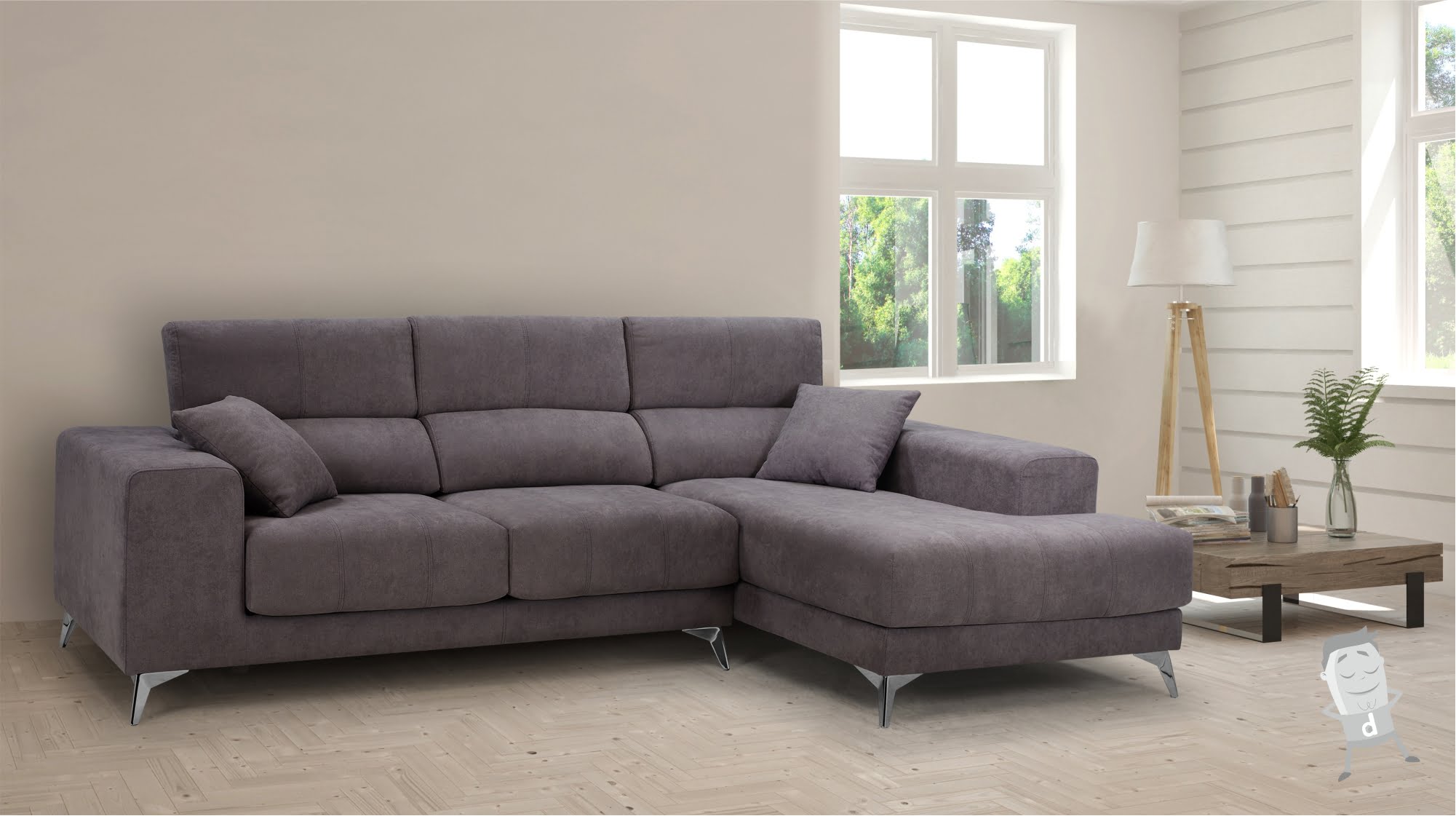 sofa chaise longue afrodita en tu salón